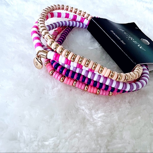 J. Crew Beaded Bracelets 5 piece set - Picture 2 of 6